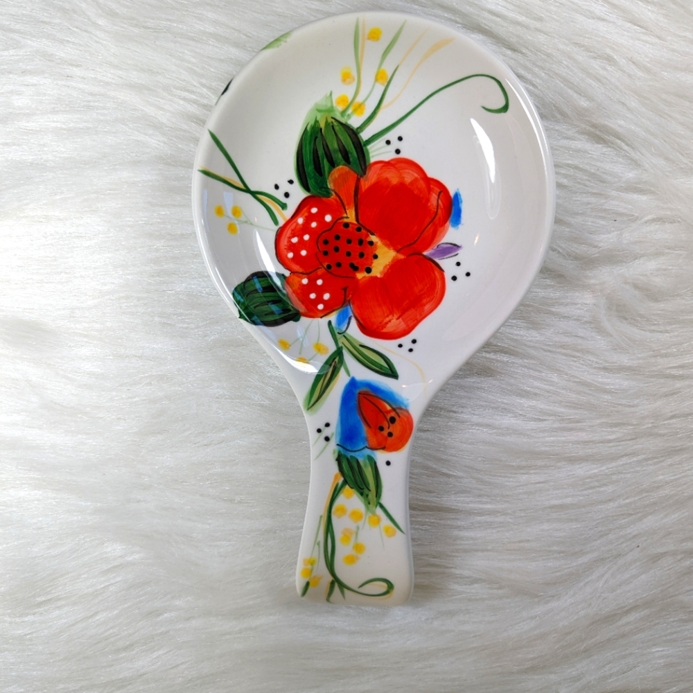 Tabletops Gallery Spoon Rest Arielle  Hand Crafted